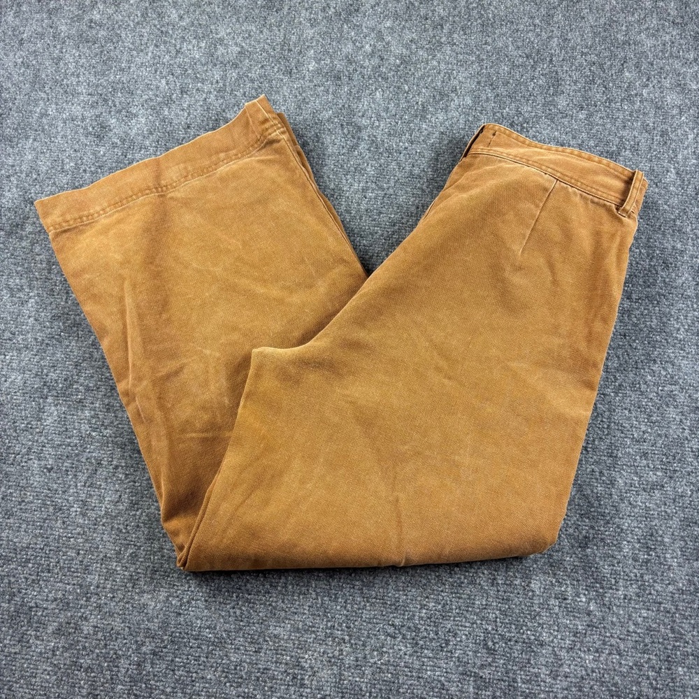 FRYE Women’s Camber Camel colored Canvas Wide Leg Pants size: 29 - Picture 3 of 13